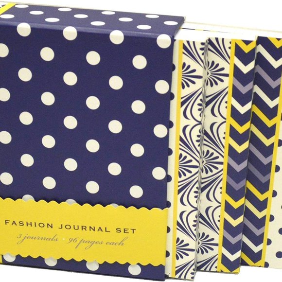 Fashion Journal 3-Book Set by Crown Point Graphics | 4-x-6-Inches, 96 Pages BLUE - Picture 6 of 6